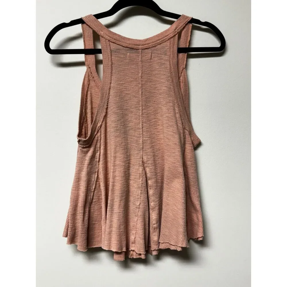 FREE PEOPLE We The Free Crush On You Tank, Blush Pink, Sz XS